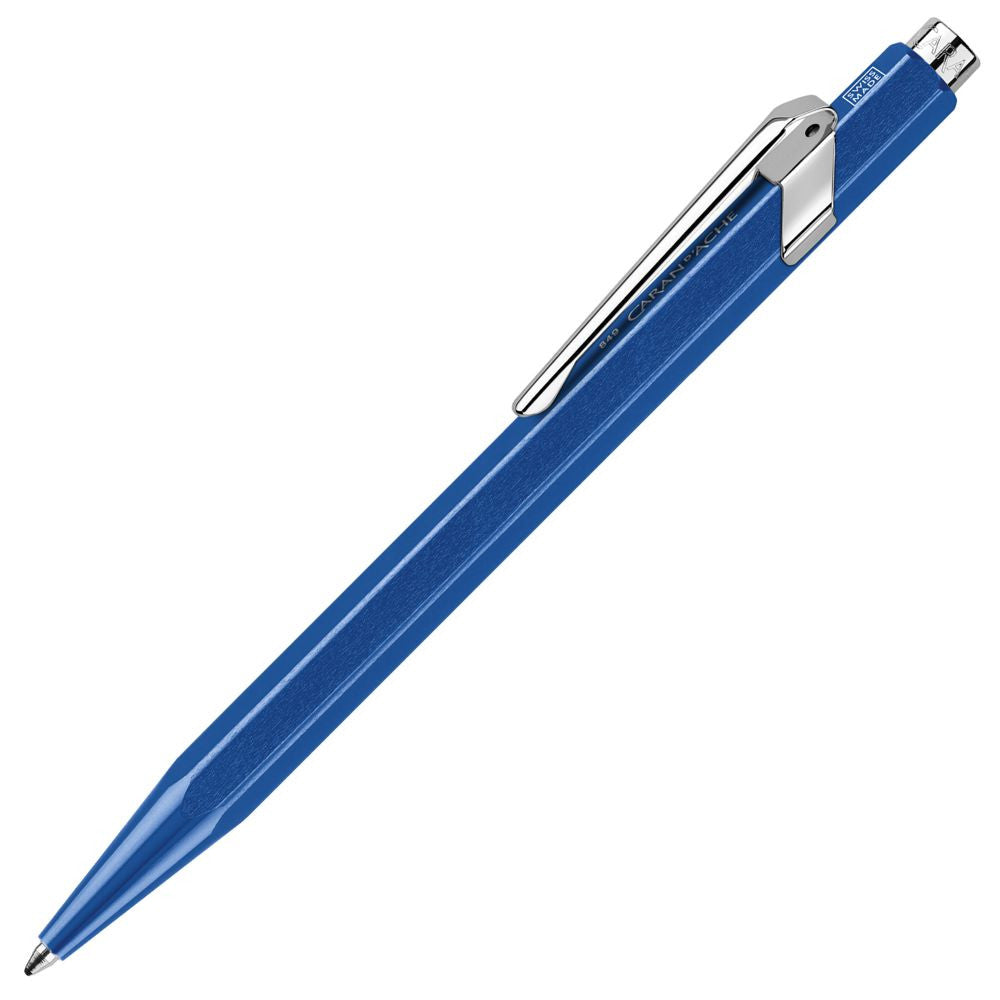 Caneta Esferográfica Caran d'Ache 849 Popline Metal Azul